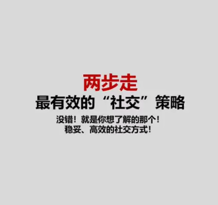 雅俗共赏《两步走：最有效的“社交”策略》-恋爱猫社