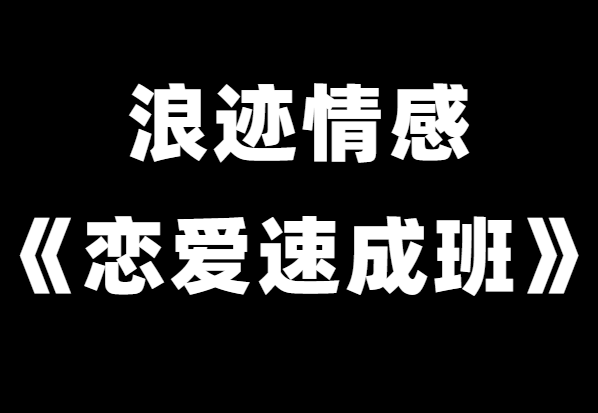 浪迹情感世界导师《恋爱速成班》-恋爱猫社